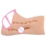 TPE Dual Channel Male Masturbation Cup Sexual Tools Adult Manual Vibrating Airplane Cup With Real Skin Texture - 图片 5