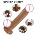 Factory Custom OEM 9 Inch Phallus Large Thick Caramel Masturbator Female Adult Make Love TPE Dildo - 图片 5