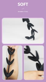 OEM Men and Women's Extra Long Large Opening Bead Anal Plug Vestibule Anal Masturbator Alternative Toy Adult Sex Toys - 图片 5