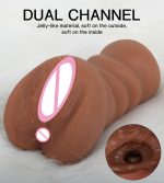 Pocket Pussy Realistic Silicone Anal Ass Vagina Masturbation Artificial Hacer Juguete Sexual Para Hombres - 图片 5