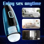 2 in 1 5 Telescopic Modes 5 Vibration Modes Electronic Adult Toys for Male Masturbation - 图片 5