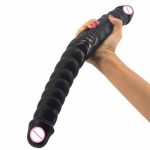 OEM Black Big Double Headed Dildo Adult Product - 图片 5