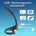 Semen Locking Ring 10 Frequency Vibration Wireless Remote Control Men's Backcourt Vibrating Masturbation Device Adult Products - 图片 5