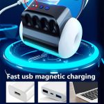 OEM Best Selling 10 Frequency Vibrating 4 Sucking Sex Toy for Man Through Type Aircraft Cup Realistic Male Masturbator - 图片 5