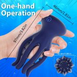 Octopus Vibrating Massager 10 Vibration Modes Powerful Vibrations Sex Toys for Couples Male Penis Toys Breast Massage - 图片 5