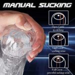 OEM Manual Suck Extruded Male Masturbator Portablepocket Pubic Stroker Oral Sex Toy with Vaginal Texture Male Masturbation - 图片 5