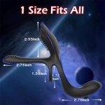 OEM Vibrating Penis Ring Sex Toys 2 in 1 Vibrating Cock Ring With 10 Vibration Silicone Adult Toy Adult Sex Toys for Couples - 图片 5