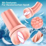 OEM Waterproof 3D Vagina Realistic Pussy Male Stroker Vibrator Vacuum Sucking Electric Masturbation Cup Sex Toy for Men Solo - 图片 5