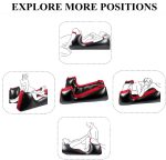PVC Flocked Sex Chair Ramp Furniture Pillow DBSM Bondage Couple Sex Toy Inflatable Sex Sofa Cushion with Electric Pump Inflator - 图片 5
