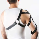 OEM Chest Harness Leather Men Sex Lingerie PU Leather Bondage Restraints for Man Sex Bondage Gear Cosplay Handcuff - 图片 5