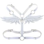 OEM Hot Selling Dance Club Rave Wings Leather Harness Cage Bra Sexy Lingerie Belt Fetish Punk Gothic Body Bondage Wholesale - 图片 5