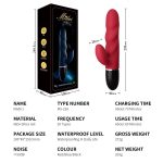 Thrusting Vibrator Clitoral Stimulator 10 Mode Licking Realistic Dildo Female Masturbation Handheld Vibrating Stick - 图片 5