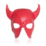 OEM Bondage Fun Ox Horn Head Mask Toy Leather Blindfold Stage Performance Headband for Couple BDSM Flirting - 图片 5
