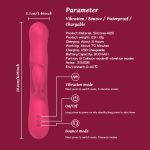 Factory Wholesale Electric Clitoris Masturbator Vibrator With 8 Intense Functions of Vibration,8 Bounce Models for Women - 图片 5