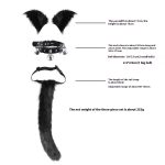 OEM Cosplay Bondage Gear Sexy Fox Tail Plush Ears Bell Neck Collar with Fox Features for Personalized Halloween Party Outfits - 图片 5