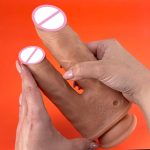 Remote Control Double Penetration Vaginal Anus Anal Dildo Vibrator Realistic Dick Vibrating Rotating Huge Double Dildo for Women - 图片 5