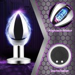 Wholesale Stainless Steel 10 Modes Vibrator Anal Plug Prostate Massagger Metal Vibrating Anal Plug with Remote - 图片 5