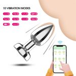APP Control Male Anal Plug With 10 Vibration Modes Anal Sex Toy for Men Thrusting Anal Vibrator Prostate Massager - 图片 5