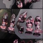 New Design Large Glass Butt Plug Anal SM Adults With Crystal Penile Glass Enlarged Anal Plug - 图片 5
