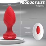 Vibrating Butt Plug Rechargeable Anal Vibrator With Remote Control 10 Vibration Modes Waterproof Anal Sex Toys for Men - 图片 5