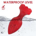 Anal Plug Rose Vibrator for Women Remote Control Butt Plug 10 Modes Vibrating Prostate Massager Silicone Stimulator Sex Toys - 图片 5