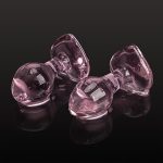 Pink Heart Shaped Masturbation Anal Glass Rod Massage Stick Supplies Female G-spot Female Adult Sexy Toys - 图片 5