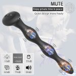 Anal Vibrator Butt Plug Vibrating Heating Shocking Anal Beads Prostate Massager Electric Shock 10 Modes for Men Women - 图片 5