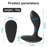 Anal Toys Men Butt Plug Vibrator Shock and Vibration Sexy Toy Remote Control Silicone Anal Toys for Women - 图片 5