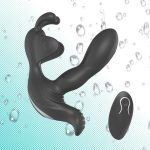 7 Mode Vibration Plus Flapping Wireless Remote Control Black Vibrating Panties Vaginal Plug-in G Spot Vibrator for Women - 图片 5