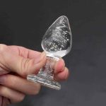 Glowing Luminous Vaginal Plug Anal Dilator Trainer Sex Toys Transparent Crystal Glass Butt Plug for Women Male Masturbation Toys - 图片 5