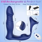 OEM App Remote Control 10 Modes Vibrating Male Sex Toy Prostate Massage Butt Plug Thrusting Dildo Anal Vibrator - 图片 5