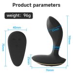 OEM Anal Toys Men Butt Plug Vibrator Shock and Vibration Sexy Toy Remote Control Silicone Anal Toys for Women - 图片 5