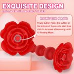 Rose Butt Plug Prostate Massager With 360?? Cyclic 10 Rotating & Vibrating Modes G Spot Vibrator Anal Toys for Men Women Couples - 图片 5