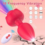 OEM New Red Vibrator for Anus Vibrator Women Men Inside Massage Tool Black Inner Massage Device - 图片 5