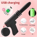 Female Artificial Dildo Pistol Automatic Retractable Gun Masturbation Gun Automatic Clitoris Anal Plug Vibrator Pistol Vibrator - 图片 5