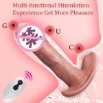 Wholesale Strong Vibration Wearable Liquid Silicone Realistic Dildo Vibrator G Spot Clitoris Dildos for Women - 图片 5