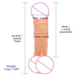 Big Thick Dildo Sex Toys Huge Realistic Dildos Penis with Strong Suction Cup Silicone G-spot Masturbator for Women and Couple - 图片 5