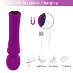 Rechargeable Wand Vibrator Wireless Dildo Av Wand for Woman Clitoris Stimulator Massage Gun 5 Speeds Sex Product - 图片 5