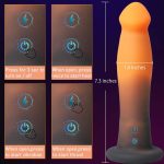 Clitoral Anal Vaginal Stimulation Heating Thrusting G-Spot Dildo Vibrator Dragon Monster Animal Realistic Big Dildo for Female - 图片 5