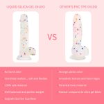 6.5 Inch Clear Silicone Dildo with Flared Suction Cup Base for Hands-Free Play - 图片 5