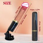 10 Vibration Modes Heating Function for G-Spot Stimulation Realistic Thrusting Dildo Vibrator with Handle & Suction Cup - - 图片 5