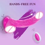 Lifelike Remote Control Warming Moving Realistic Silicone Dildo Heating Function Automatic Thrusting Dildo Vibrator for Women - 图片 5