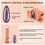 Adult Sex Toys Female Masturbator Heating Penis Big Dildo Remote Control Auto Thrusting Sex Toys Dildo for Woman - 图片 5