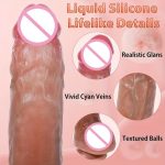 Hot Sale Multi-Function Silicone Wholesale Remote Control Warming Telescopic Women Dildo Vibrator Sex Toy - 图片 5