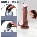 OEM Large Silicone Penis Dildo Vagina Suction Cup Soft Realistic Adult Sexy Toys Anal Butt Plug Massage for Women - 图片 5