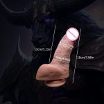 OEM Real Penis Vibrating Sex Toys Electric Dildo for Women Remote Vibrator - 图片 5