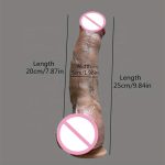 OEM Skin Feeling Realistic Soft Foreskin Dildo - 图片 5