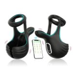 Male Prostate Massage Vibrator Anal Plug Wear Silicone Stimulate Massager Delay Ring Waterproof Toy for Men - 图片 5