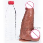 Extra Large Real Skin Dildo for Women's Masturbation PVC Liquid Silicone TPE Sex Toy - 图片 5