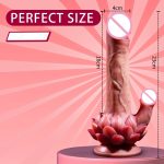OME Hot Liquid Silicone Realistic Dildos Strong Suction Cup G Spot Vibrator Lifelike Penis Artificial Big Cock Sex Toy - 图片 5